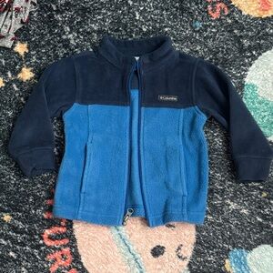 Kids 12-18 months Columbia Two-Tone Blue Fleece Jacket